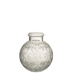 Vase boule en verre transparent L18*l18*H21cm