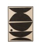 Cadre avec dessin formes ethniques en bois et toile L103*l143*H43cm Cadre avec dessin formes ethniques en bois et toile L103*l143*H43cm