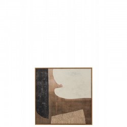 Marco de lienzo multicolor de 79x79x4 cm