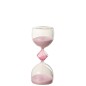 Sablier 10 minutes en verre orange 7.5x7.5x19 cm