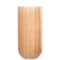 Vase avec ligne en verre rose 12x12x25 cm Vase avec ligne en verre rose 12x12x25 cm