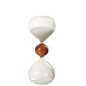 Sablier de 25min en verre marron 8x8x23 cm