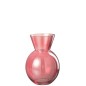 Vase boule en verre rouge 16x16x23 cm Vase boule en verre rouge 16x16x23 cm
