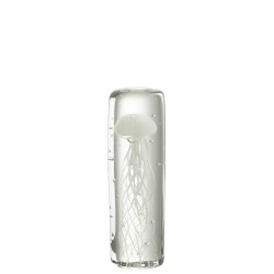 PRESSE-PAP MEDUSE VERRE BLANC SMALL