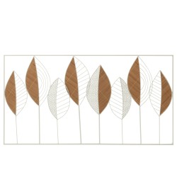 Decoración mural de metal multicolor 91x48x3 cm