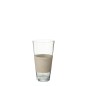 Vase avec ligne en verre beige 19x19x35 cm Vase avec ligne en verre beige 19x19x35 cm