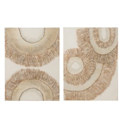 Décoration murale en toile multicouleur 90x120x4 cm