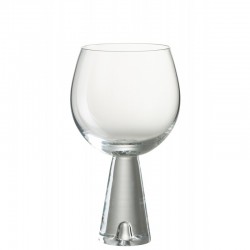 Vaso de vino de vidrio transparente 10x10x17 cm