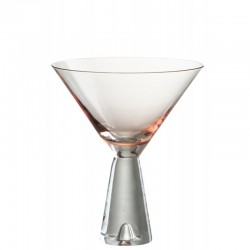 Verre à cocktail en verre orange 13x13x16 cm