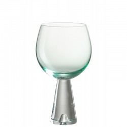 Vaso de vino de vidrio azul 10x10x17 cm