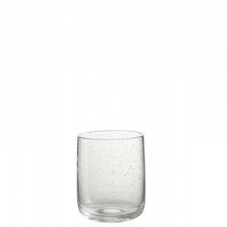 Verre à eau en verre transparent 8x8x10 cm