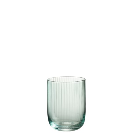 Verre à eau en verre vert menthe 8x8x10 cm