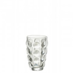Vaso de limonada de vidrio transparente 9x9x14 cm