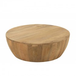Table basse en bois naturel 89x89x32 cm