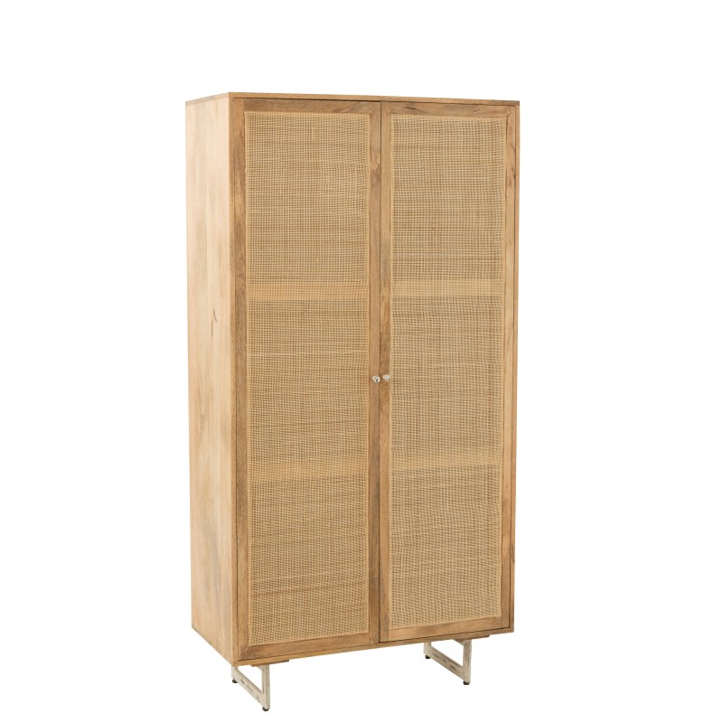 Armoire en bois naturel 95x44x175 cm