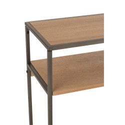 Console en bois et métal avec 1 tiroir L120*l30*H86cm
