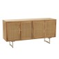 Buffet de madera natural de 170x45x80 cm. Buffet de madera natural de 170x45x80 cm.