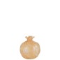Vase en verre beige 12x12x14 cm Vase en verre beige 12x12x14 cm
