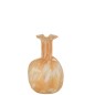 Vase en verre beige 14x14x23 cm Vase en verre beige 14x14x23 cm