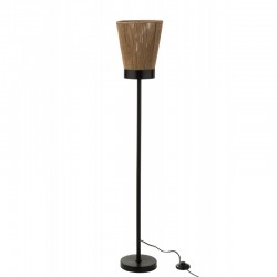 Lámpara de pie de metal natural 22x22x120 cm