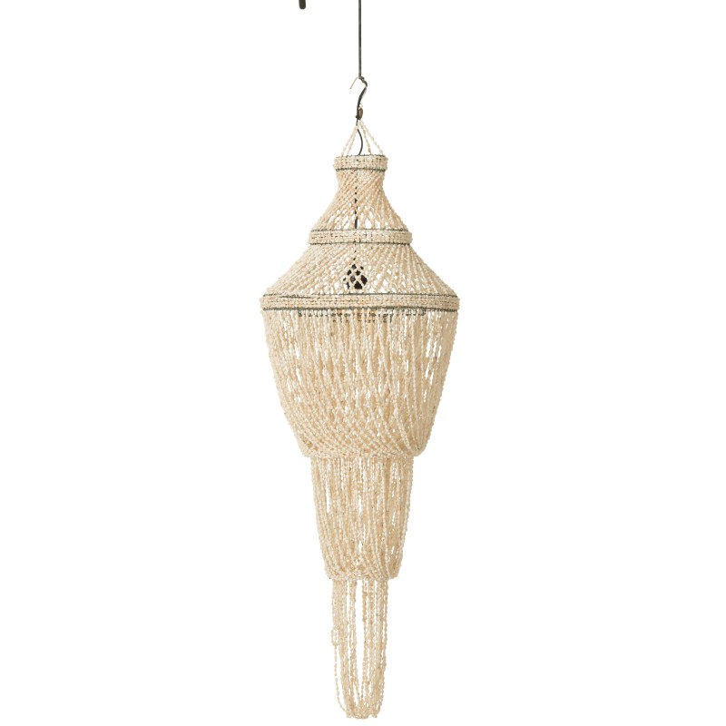 Abajur em concha natural 51x51x176 cm Abajur em concha natural 51x51x176 cm