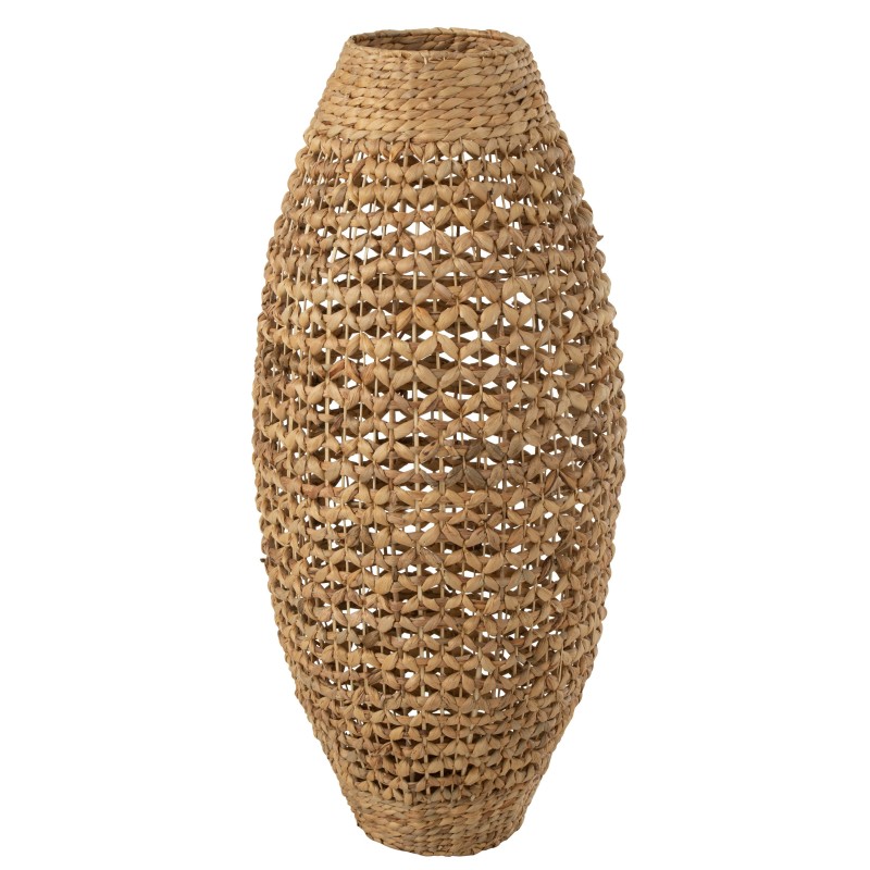 Vase haut en bois naturel 43x43x100 cm