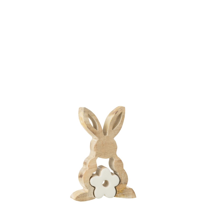 Lapin puzzle en Bois Blanc 9,5x3x14,5cm