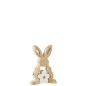 Lapin puzzle en Bois Blanc 9,5x3x14,5cm Lapin puzzle en Bois Blanc 9,5x3x14,5cm