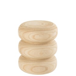 Tabouret en bois naturel 30x30x40 cm
