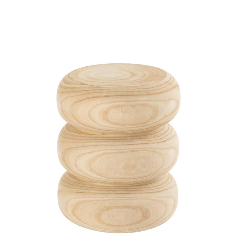 Tabouret en bois naturel 30x30x40 cm
