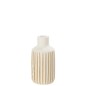 Vase en bois blanc 18x18x33 cm Vase en bois blanc 18x18x33 cm