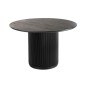Mesa de madera negra 120x120x76 cm Mesa de madera negra 120x120x76 cm