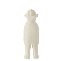 Statuette en bois blanc 13x13x40 cm