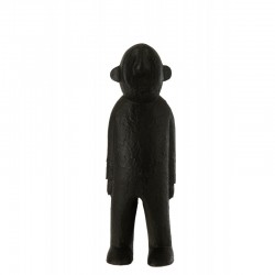 Statuette en bois noir 13x13x40 cm