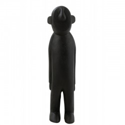Statuette en bois noir 25x25x100 cm