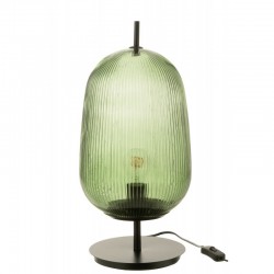 Lampe en verre vert 45x45x22 cm