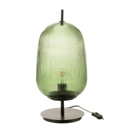 Lampe en verre vert 45x45x22 cm