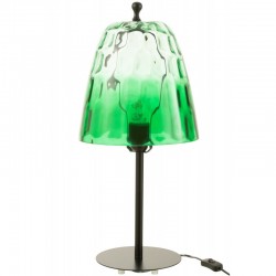 Lampe en verre vert 58x28x28 cm