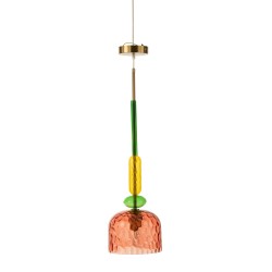 Suspension en verre multicouleur 20x20x190 cm