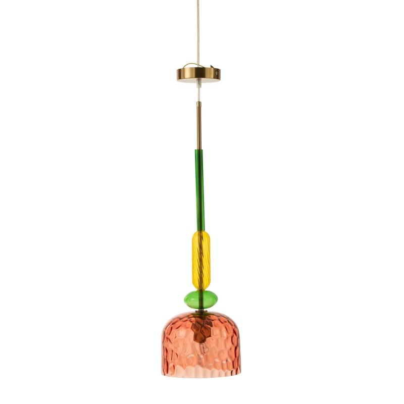 Suspension en verre multicouleur 20x20x190 cm