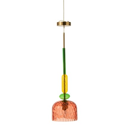 Suspension en verre multicouleur 20x20x190 cm
