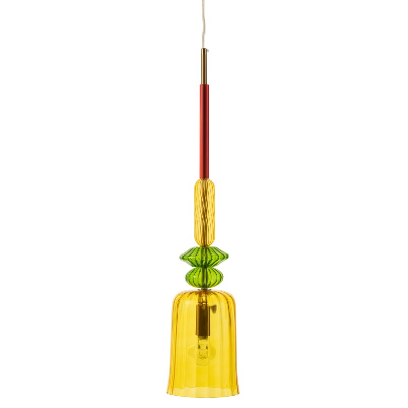 Suspension en verre multicouleur 16x16x160 cm Suspension en verre multicouleur 16x16x160 cm