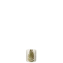 Vase en verre multicouleur 9x9x10 cm