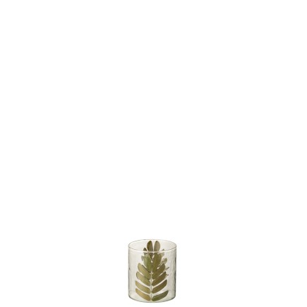 Vase en verre multicouleur 9x9x10 cm