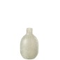 Vase avec mosaïques en verre gris 17x17x27 cm