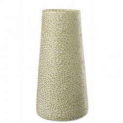 Vase avec mosaïques en verre multicouleur 16x16x36 cm