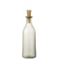 Bouteille avec bouchon en verre transparent 11x11x33 cm Bouteille avec bouchon en verre transparent 11x11x33 cm