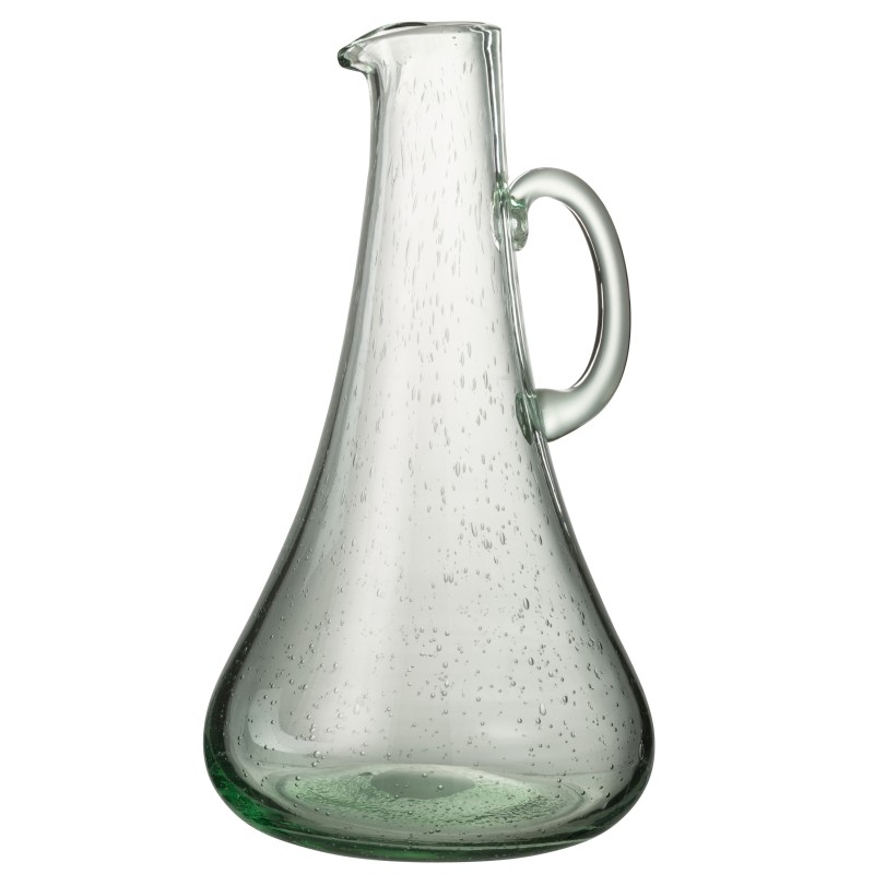 Carafe en verre vert 20x19x34 cm