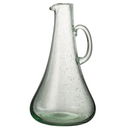 Carafe en verre vert 20x19x34 cm