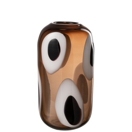Vase en verre multicouleur 16x13x32 cm